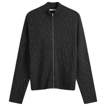 Кардиган на молнии с монограммой Kalino Acne Studios, черный