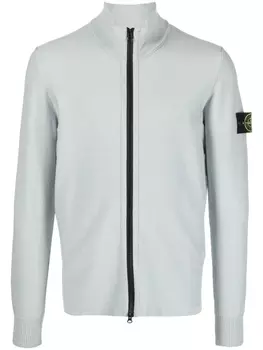 Кардиган на молнии с нашивкой Compass Stone Island, синий