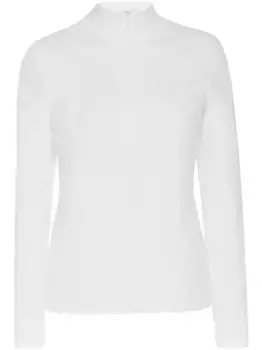 Кардиган на молнии с высоким воротником Rosetta Getty, белый