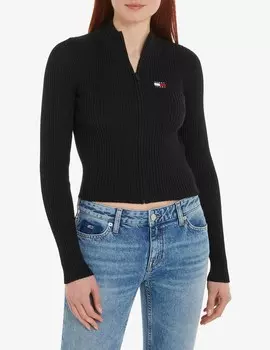 Кардиган на молнии Tommy Jeans, черный