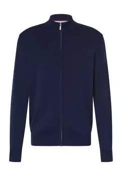 Кардиган, на молнии, воротник стойка, мужской DUNMORE, цвет 03 Navy Mel.