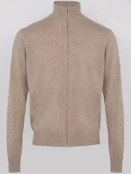 Кардиган на молнии Yves Salomon, нейтральный