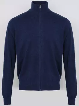 Кардиган на молнии Yves Salomon, синий