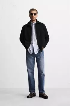 Кардиган на молнии ZARA, черный