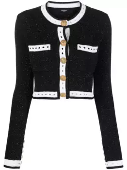 Кардиган на пуговицах BALMAIN, черный