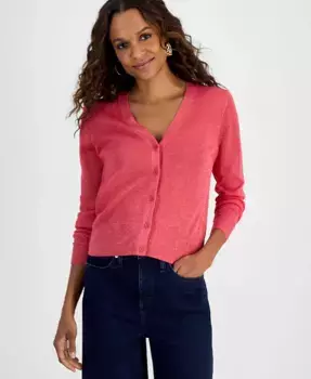 Кардиган на пуговицах для миниатюрных I.N.C. International Concepts, розовый