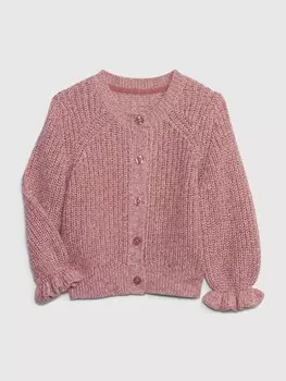 Кардиган на пуговицах Gap, розовый