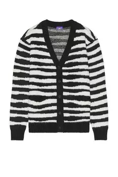 Кардиган на пуговицах из окрашенной пряжи Coney Island Picnic, белый