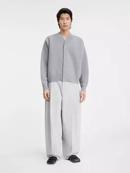 Кардиган на пуговицах JACQUEMUS The buttoned cardigan, серый