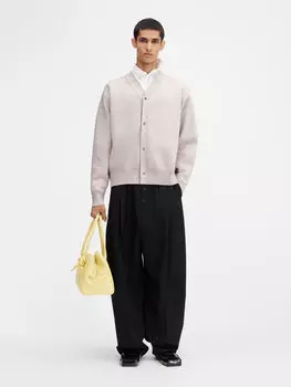 Кардиган на пуговицах JACQUEMUS The buttoned cardigan, светло-бежевый