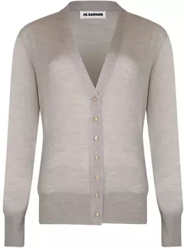 Кардиган на пуговицах Jil Sander, нейтральный