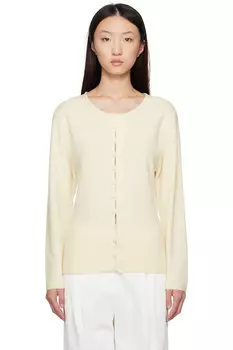 Кардиган на пуговицах Le17Septembre, цвет ivory