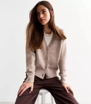 Кардиган на пуговицах New Look, светло-коричневый