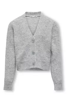 Кардиган на пуговицах с блестками Only Kids, серый