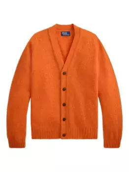 Кардиган на пуговицах с длинными рукавами POLO RALPH LAUREN, оранжевый