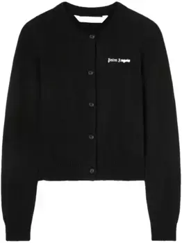 Кардиган на пуговицах с логотипом PALM ANGELS, черный