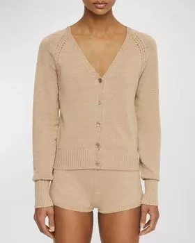 Кардиган на пуговицах с рукавами реглан Joseph, цвет Sesame