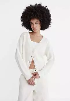 Кардиган на пуговицах Stradivarius, экрю