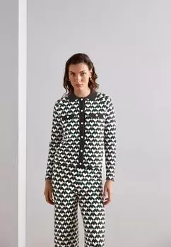 Кардиган NAF NAF, цвет basile noir/vert