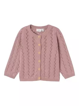 Кардиган NAME IT Knit Cardigan NKFBanni, темно-розовый