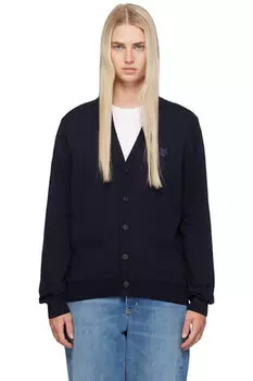 Кардиган Navy Bold Fox Head Maison Kitsun