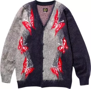 Кардиган Needles Mohair Cardigan 'Navy', синий
