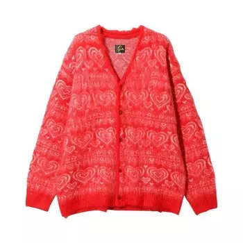 Кардиган Needles Mohair Cardigan Red, красный