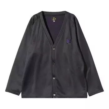 Кардиган Needles V Neck Cardigan, фиолетовый
