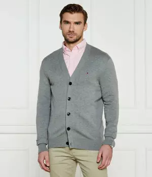 Кардиган необходим Regular fit Tommy Hilfiger, серый