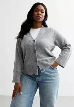 Кардиган New Look Curves, серый