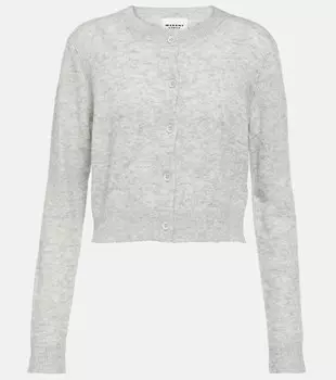 Кардиган Nita из смесовой шерсти с альпакой MARANT ETOILE, серый