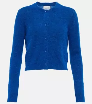 Кардиган Nita из смесовой шерсти с альпакой MARANT ETOILE, синий