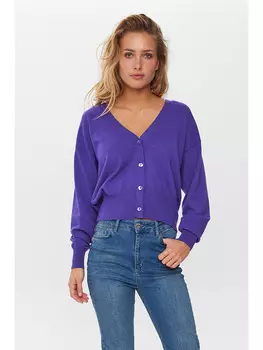 Кардиган NMPH Nuedna, фиолетовый