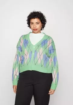 Кардиган Noisy May Curve, зеленый