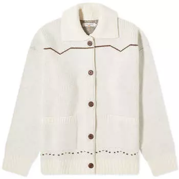 Кардиган Nudie Jeans Co Sharon Western Knit, цвет Chalk White