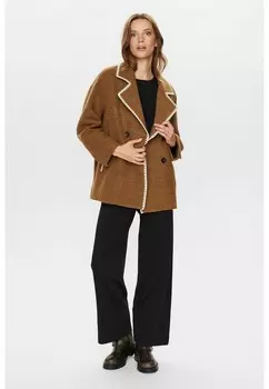 Кардиган NUTIKKO Nmph, коричневый