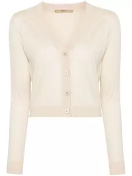 Кардиган Nuur с V-образным вырезом из мериносовой шерсти, серый