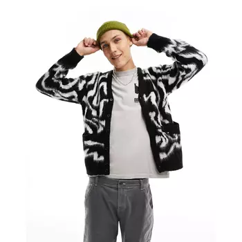 Кардиган Obey Pally Textured, черный