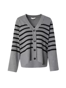 Кардиган OBJECT Knit Cardigan OBJEster, цвет mottled grey