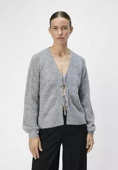 Кардиган OBJFLORA Object, темно-серый