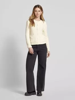 Кардиган облегающего кроя из мягкой буклированной хлопковой смеси Marc O'Polo, экрю