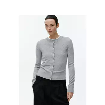 Кардиган облегающий Arket женский, серый