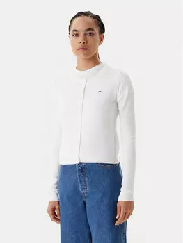 Кардиган обычного кроя Essential DW0DW20976 Tommy Jeans, экрю