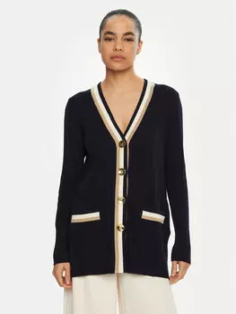 Кардиган обычного кроя Magistro 58593 Luisa Spagnoli, синий