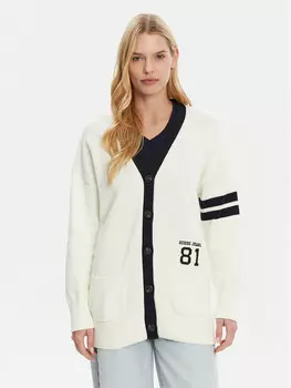 Кардиган обычного кроя W5RR49 Z3HM1 Guess Jeans, экрю