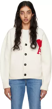 Кардиган Off-White Ami de Cur AMI Alexandre Mattiussi