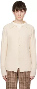 Кардиган Off-White в рубчик AURALEE