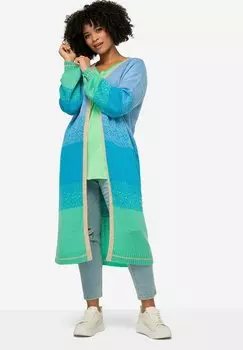 Кардиган Offene Form Blockstreifen Langarm Angel of Style, синий