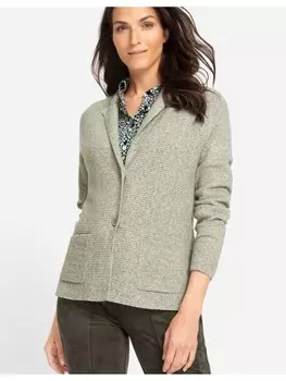 Кардиган Olsen Strickjacken, цвет tea leaf melange