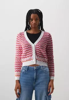 Кардиган ONLFREIDA LIFE VNECK ONLY, цвет birch/pink
